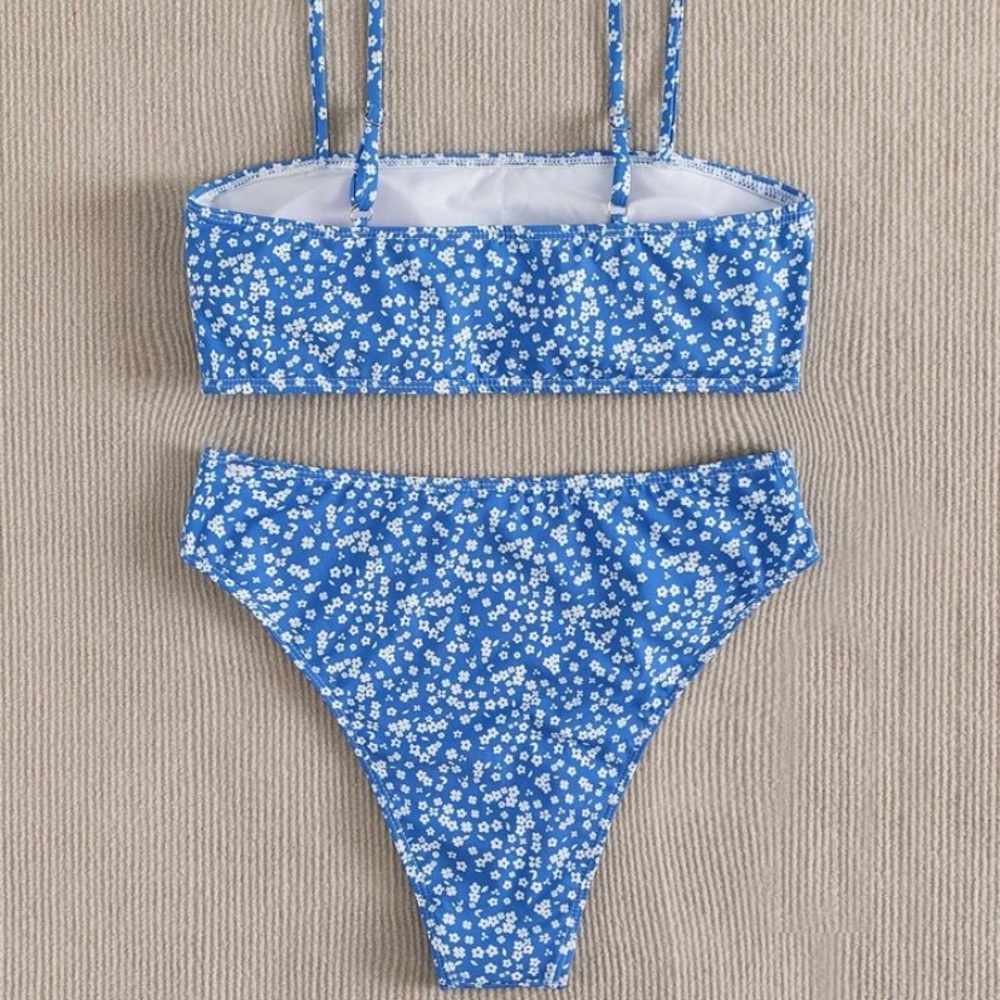 SUMMER PRINT FLORAL BIKINI 👙 high waisted - Picture 3 of 6